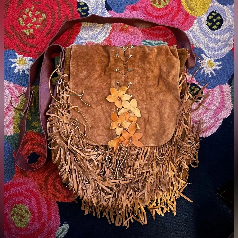 Charlize Kyle Couture Vintage Fringe Bag - Picture 1 of 15